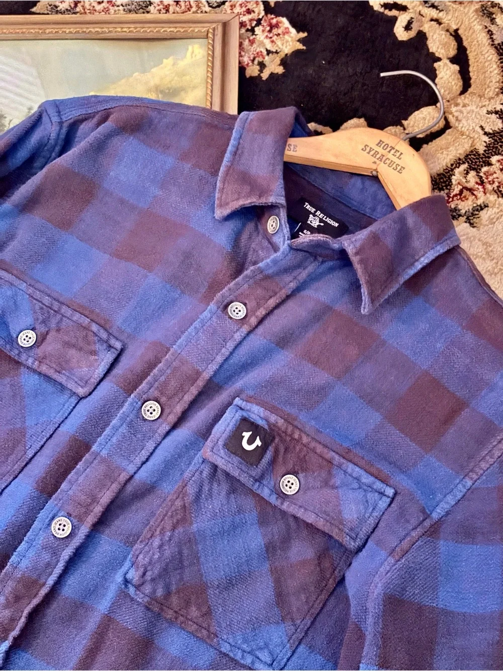 True Religion Long-Sleeve Plaid Flannel